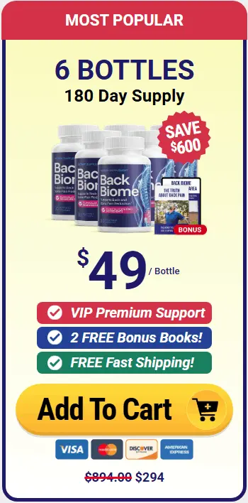 Buy BackBiome 6 Bottle